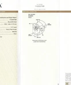 Alternative view of 0.17 carat Fancy Pink-Purple Diamond, GIA 1152557789