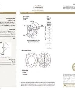 Alternative view of 0.25 carat Fancy Intense Bluish Green Diamond, GIA 2205411611