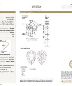Alternative view of 1.00 carat Fancy Dark Gray-Yellowish Green Diamond, GIA 5191302347