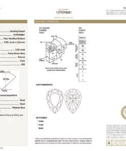 Alternative view of 2.02 carat Fancy Green-Blue Diamond, GIA 1279298881